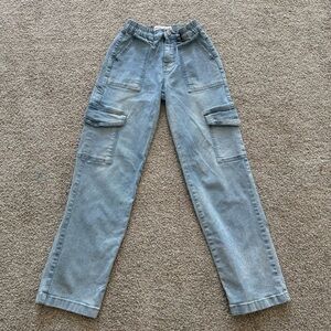Gogo Jeans Skater Jeans Collection Denim Cargo Carpenter Women’s Sz 0/24 Stretch